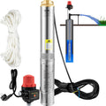 Tiefbrunnenpumpe Edelstahl 750 W 230 V 105 L/min 62 m Förderhöhe 3,5 Zoll