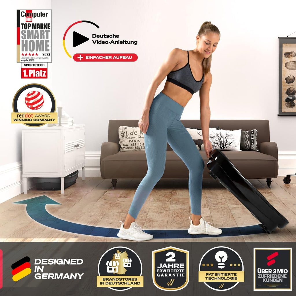Vibrationsplatte für Ganzkörpertraining VP250 200W 180 Intensitätsstufen Bluetooth 8 Programme