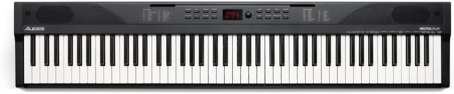 Digitalpiano 88 Tasten RECITALPLAY mit 480 Sounds USB MIDI Ständer Pedal Kopfhörer und Tasche