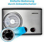 Eismaschine mit Kompressor 1,5 L MD 18387 selbstkühlend 150 W für Eiscreme Frozen Yoghurt Sorbet