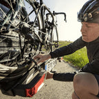 Faltbarer Fahrradträger EasyFold XT 933100 für 2 Fahrräder mit 60 kg Traglast aus Aluminium Schwarz
