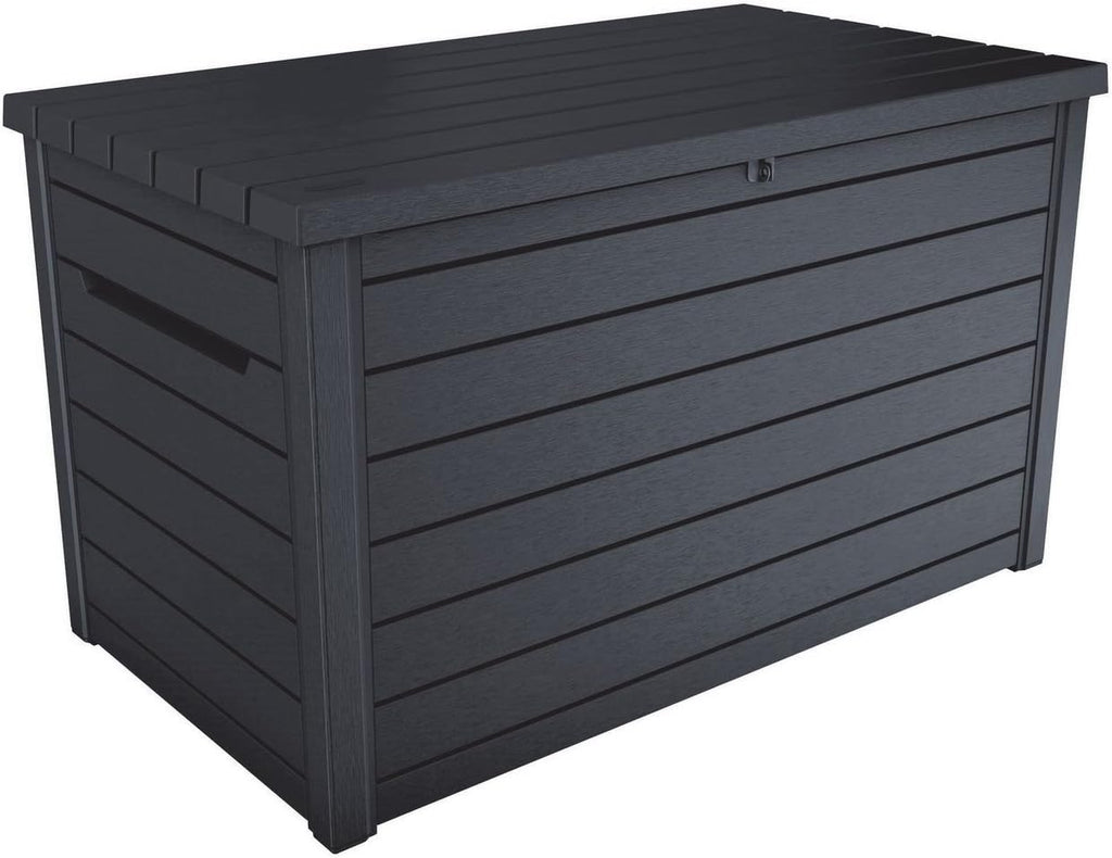 Auflagenbox Goliath XXL 870L Kunststoff Kissenbox 147x86x83 cm wasserdicht mit Belüftung Deckel 50 kg belastbar