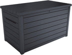 Auflagenbox Goliath XXL 870L Kunststoff Kissenbox 147x86x83 cm wasserdicht mit Belüftung Deckel 50 kg belastbar