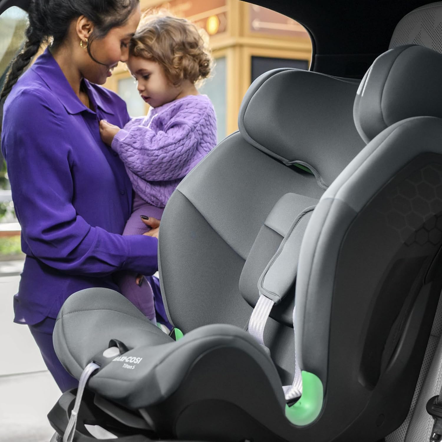 Kindersitz i-Size Titan S ISOFIX Gruppe 1/2/3 76–150 cm 15 Monate bis 12 Jahre 5 Sitzpositionen 5-Punkt-Gurt