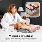 Elektrisches Fußmassagegerät mit Gehsimulation 10 Vibrationsstufen Infrarot-Wärme 30–50 °C inkl Trainingsbänder