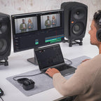 Kabelloses Mikrofon Set WIPRO 2,4 GHz mit 2 Sendern 2 Lavalier-Mikrofonen Timecode 32-Bit Float und Ladecase