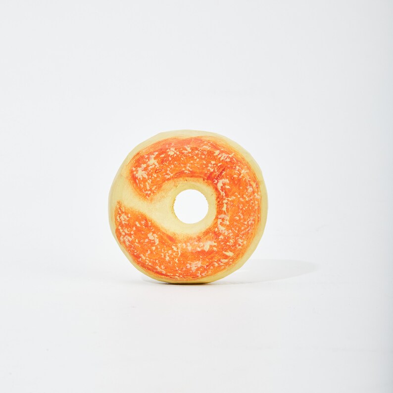 Geschnitzter Holzdessert Donut | Holzfigur | Tischdekoration Ornament | Personalisiertes Geschenk | Lindenholz