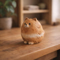 Dekorative Hunde Holzfigur 5 cm - Handgeschnitzte Hundestatue für Bücherregal
