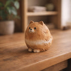 Dekorative Hunde Holzfigur 5 cm - Handgeschnitzte Hundestatue für Bücherregal