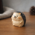 Miniatur Igel Figur Handgeschnitzt Resin Schreibtisch Dekoration Kawaii Ornament