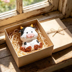 Handgeschnitzte hölzerne Bauernhoftierfiguren – Mini Kuh, Schwein, Schaf, Huhn, Pferd – Handgefertigtes Tierdekor, 4 cm
