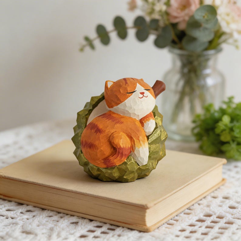 Schlafende rote Panda-Figur, handbemalte Tierstatue, kleine Regalverzierung, Walddekor für Tierliebhaber