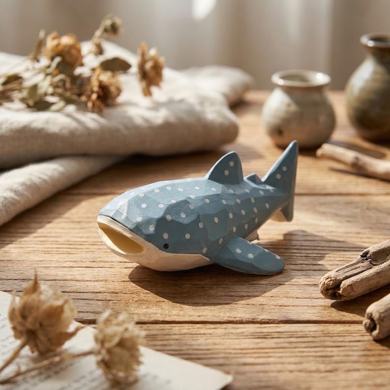 Handgefertigte Otterfamilie aus Holz, Otter- und Babyholzschnitzerei, ländliche Dekoration, Muttertagsgeschenk, Tierskulptur